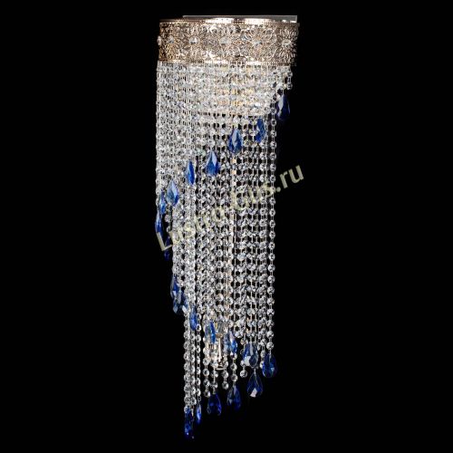 Бра Восток каскад №2 синяя в Костроме Гусь Хрустальный