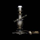 Бронзовая настольная лампа Делия №1 с абажуром в Костроме