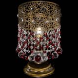 Настольная лампа Восток с шарами под бронзу Красная в Костроме