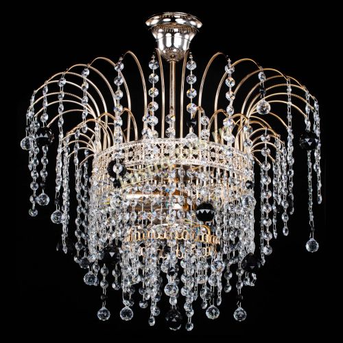 Люстра Агата Венеция №3 черная в Костроме Гусь Хрустальный