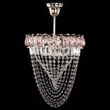 Люстра Астра Водоворот с подвесом №1 розовая в Костроме