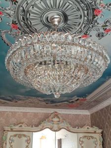Люстра Хрустальный Каскад №1 с подвесом в Костроме отзыв и фото покупателя