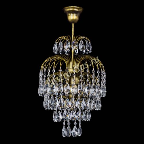 Люстра Лора №3 журавлик под бронзу в Костроме Гусь Хрустальный