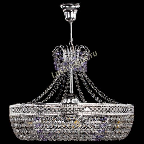 Люстра Венеция Кольцо с подвесом Фиолетовая в Костроме Гусь Хрустальный