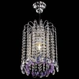 Люстра Зима капель журавлик фиолетовая в Костроме