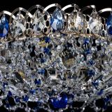 Люстра Хрустальный Каскад Ажур синий в Костроме Люстра Хрустальный Каскад Ажур синий в Костроме