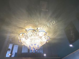 Люстра Камея №1 синяя в Костроме отзыв и фото покупателя