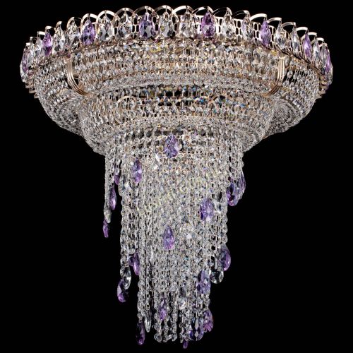 Люстра Кольцо №10 фиолетовая в Костроме Гусь Хрустальный