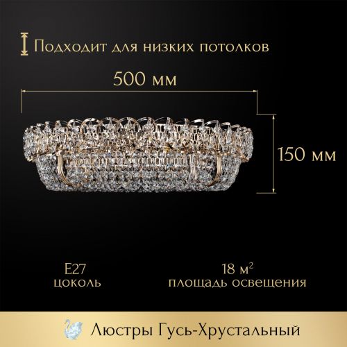 Люстра Кольцо оптикон в Костроме Гусь Хрустальный
