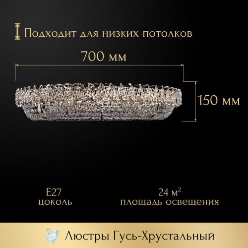 Люстра Кольцо оптикон в Костроме Гусь Хрустальный