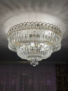 Люстра Хрустальный Каскад Перо в Костроме отзыв и фото покупателя